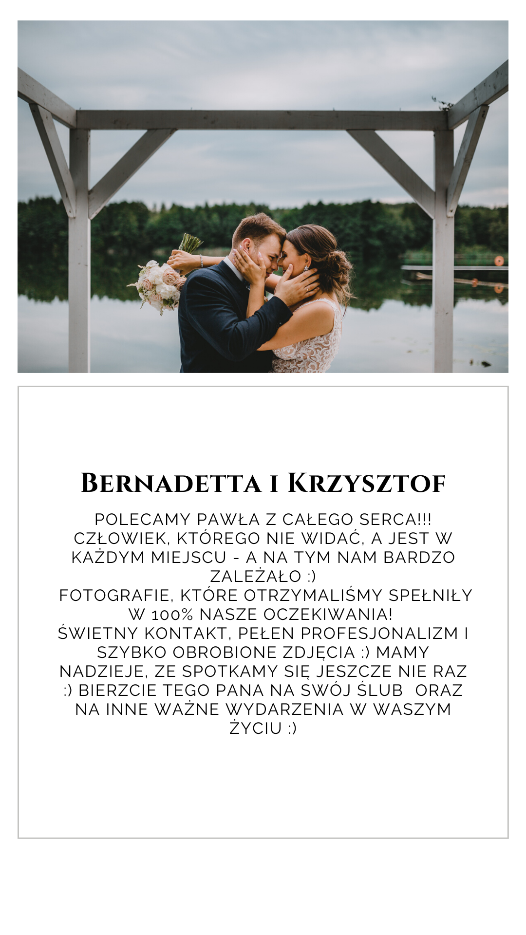 ślub Bernadetty i Krzysztofa